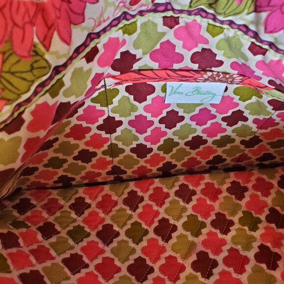 Vera Bradley Hello Dahlia bag 14in x 13in x 4in - Picture 2 of 6